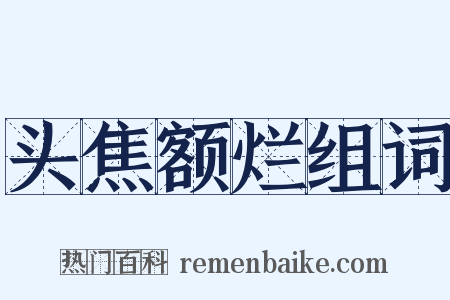 头焦额烂组词是什么意思的图片